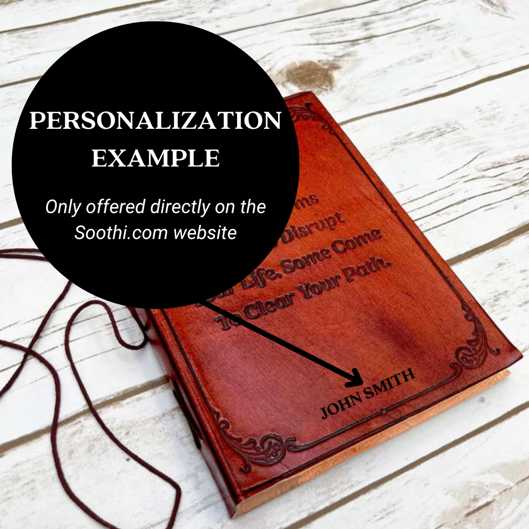 Handmade leather journal – eco-friendly and can be personalized, perfect for gifting