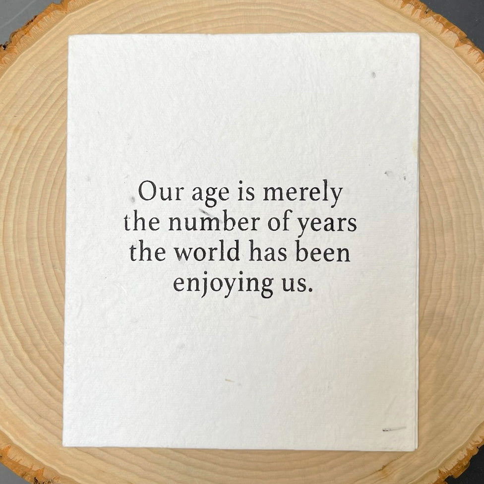 Age Is Just A Number Card