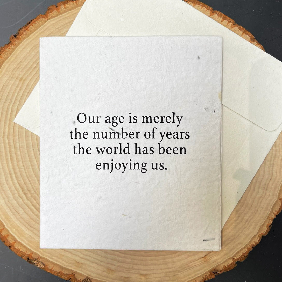 Age Is Just A Number Card
