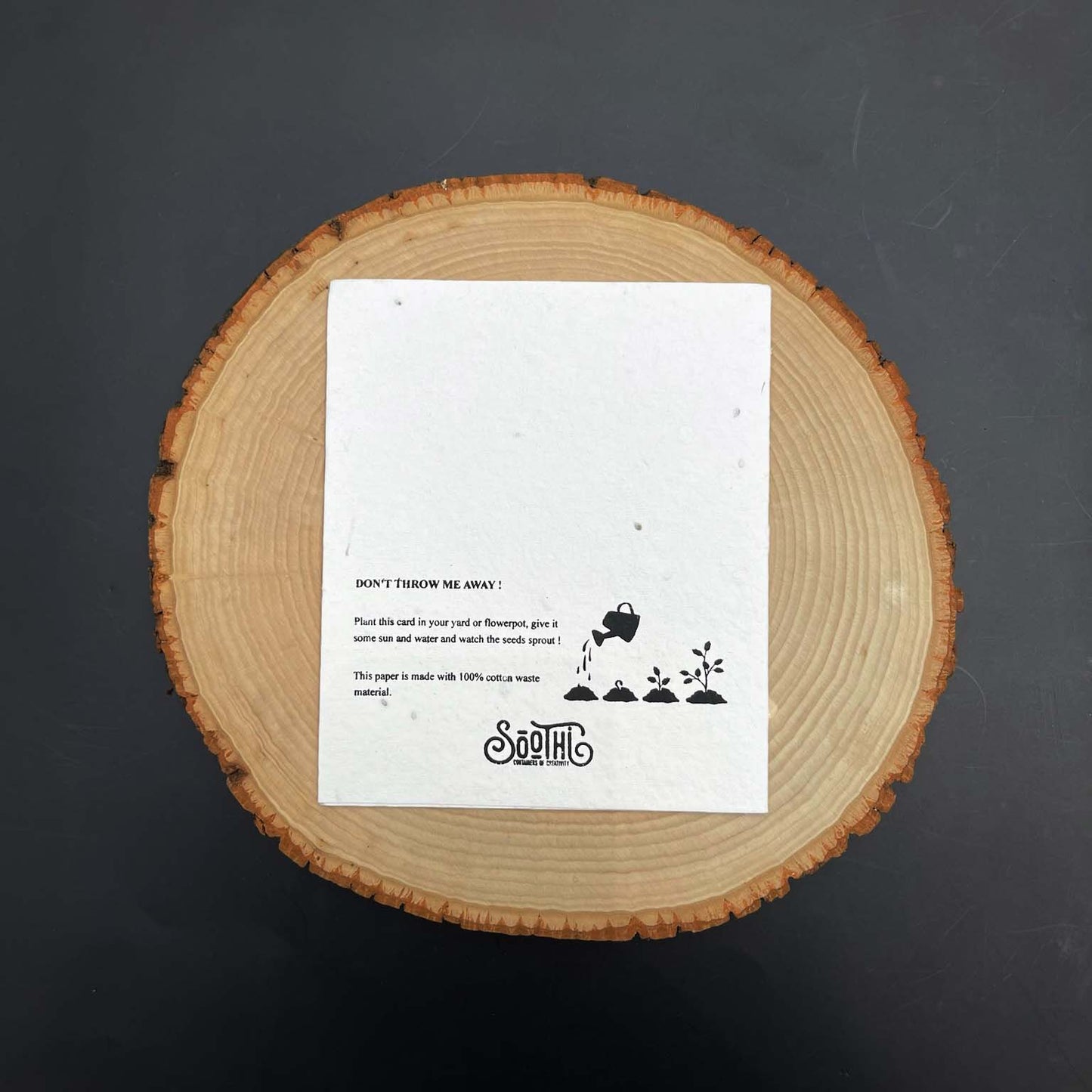 Seed Paper Plantable Card - Be gentle