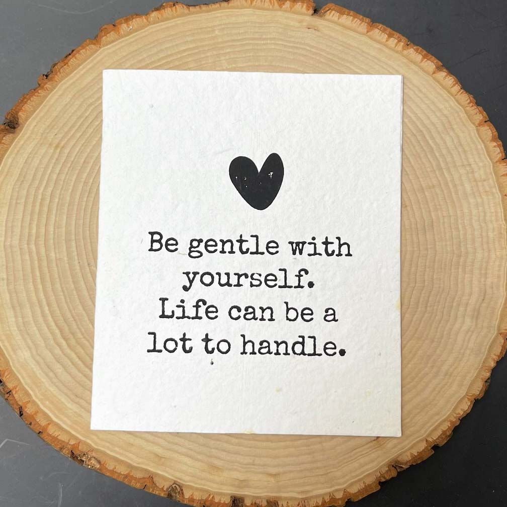 Seed Paper Plantable Card - Be gentle