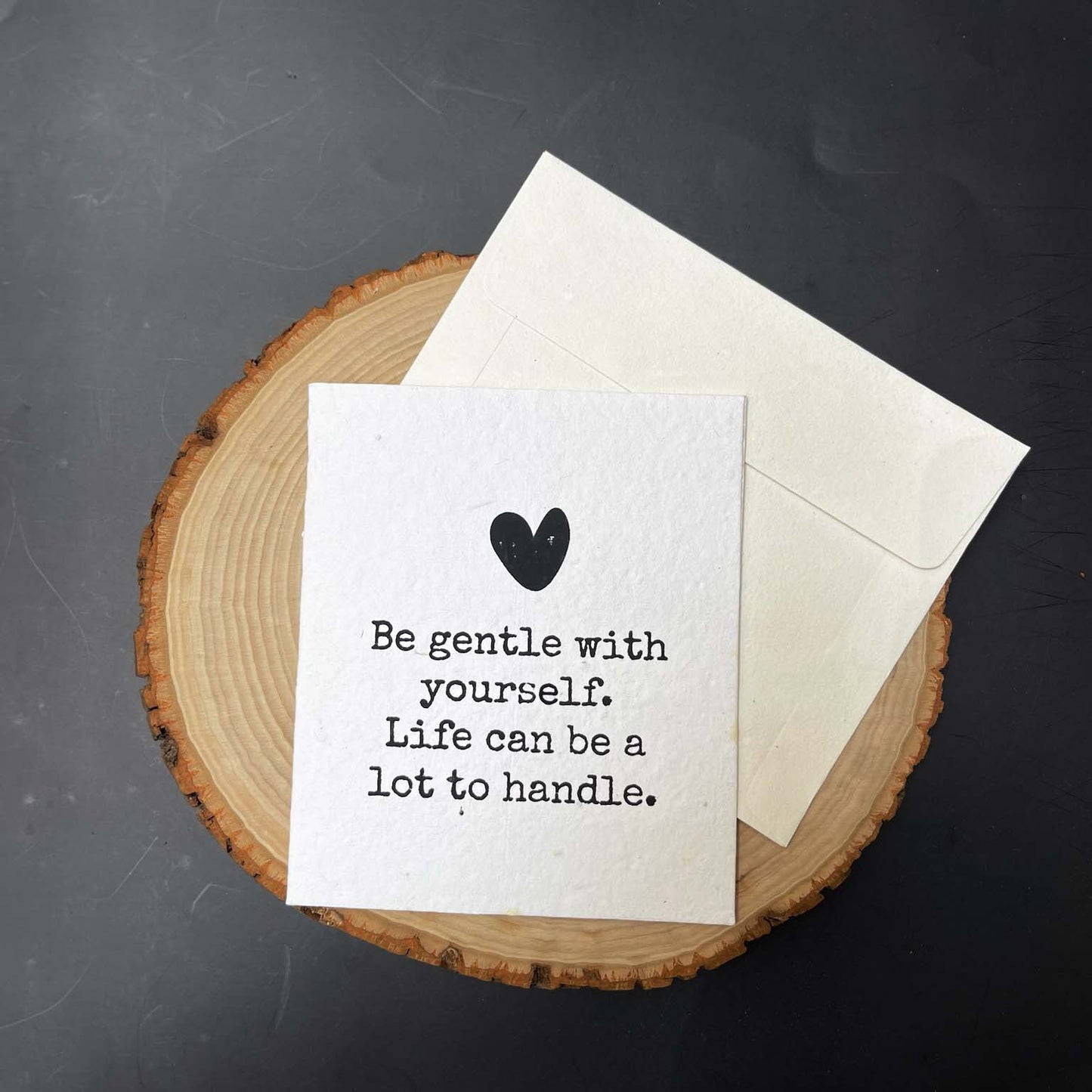 Seed Paper Plantable Card - Be gentle
