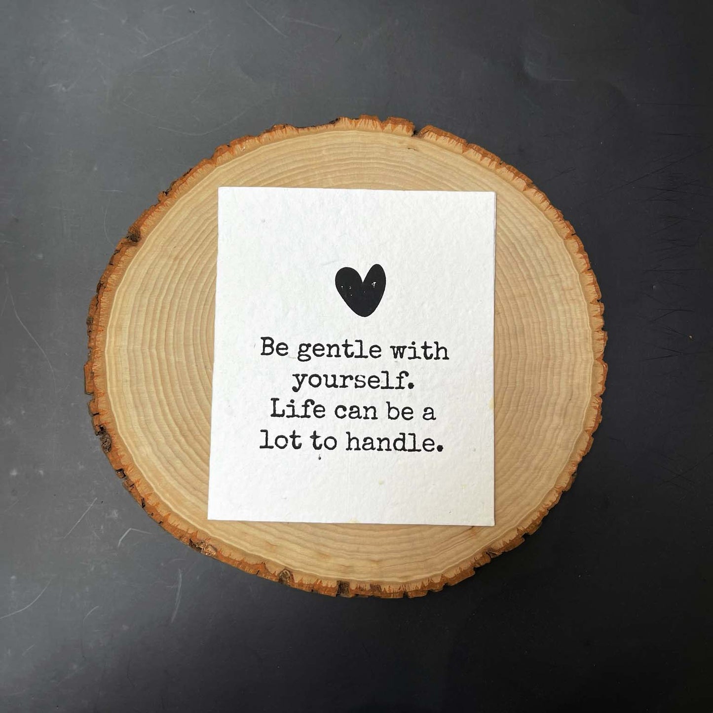 Seed Paper Plantable Card - Be gentle