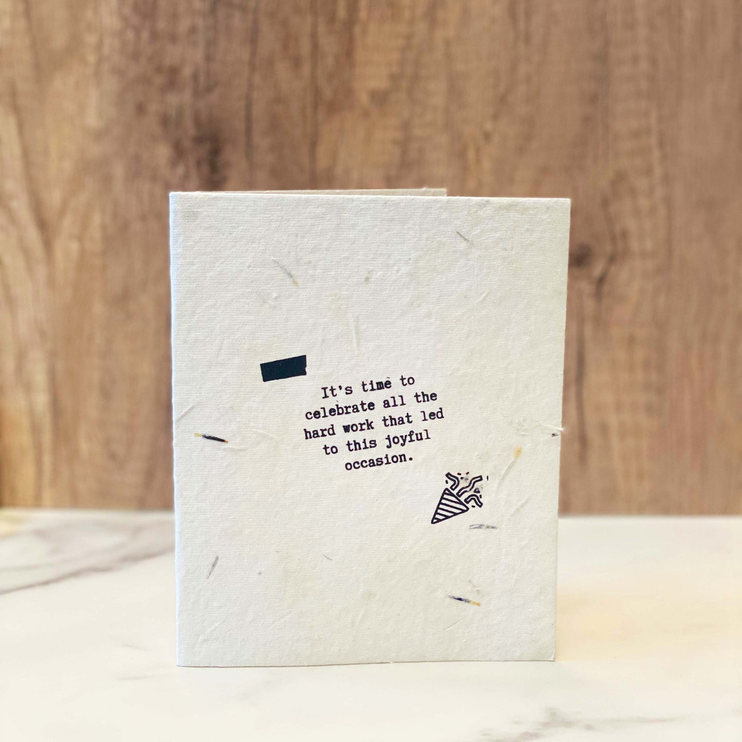 Seed Paper Plantable Card - Time To Celebrate