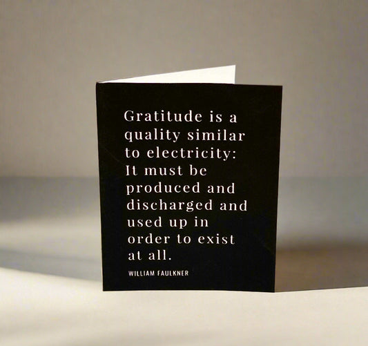 Thank You Card - William Faulkner