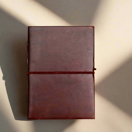 Custom engraved leather notebook – create your own cover design for a unique, handcrafted journal