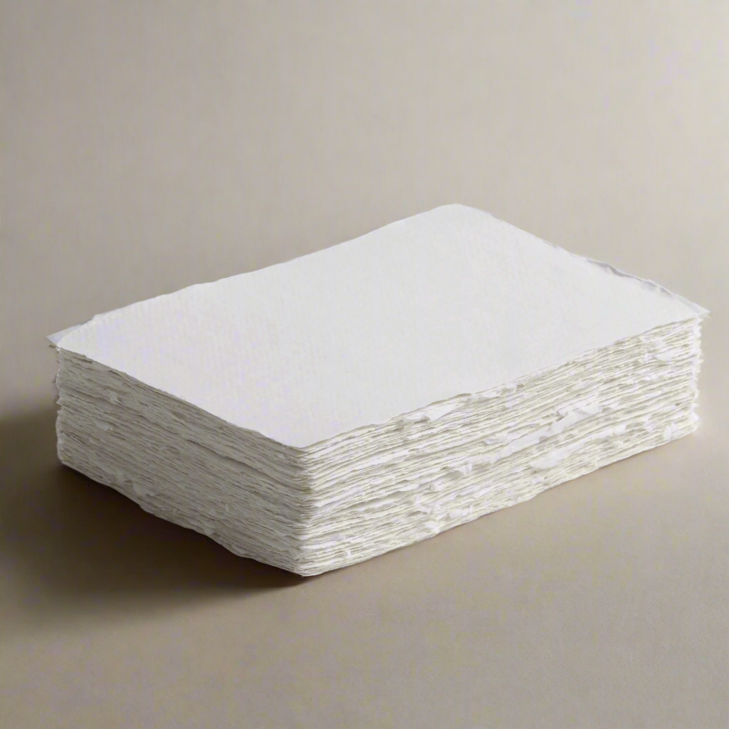 Handmade Khadi Paper Sheets - Set of 10 in 4 Elegant Colors
