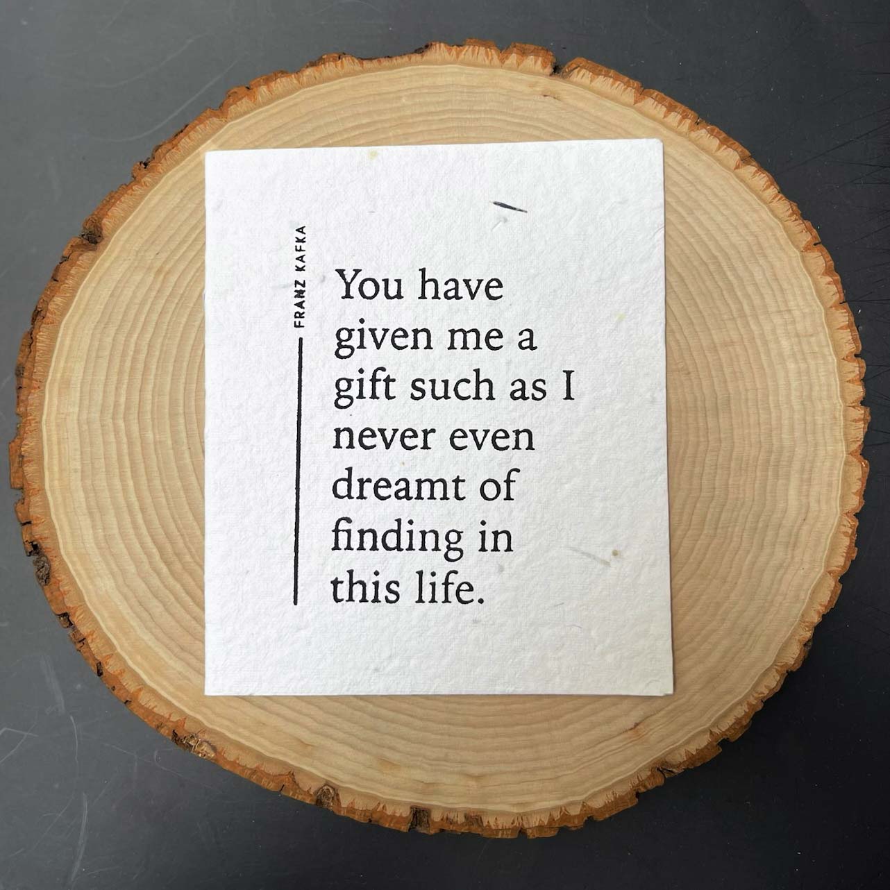 Franz Kafka Plantable Card