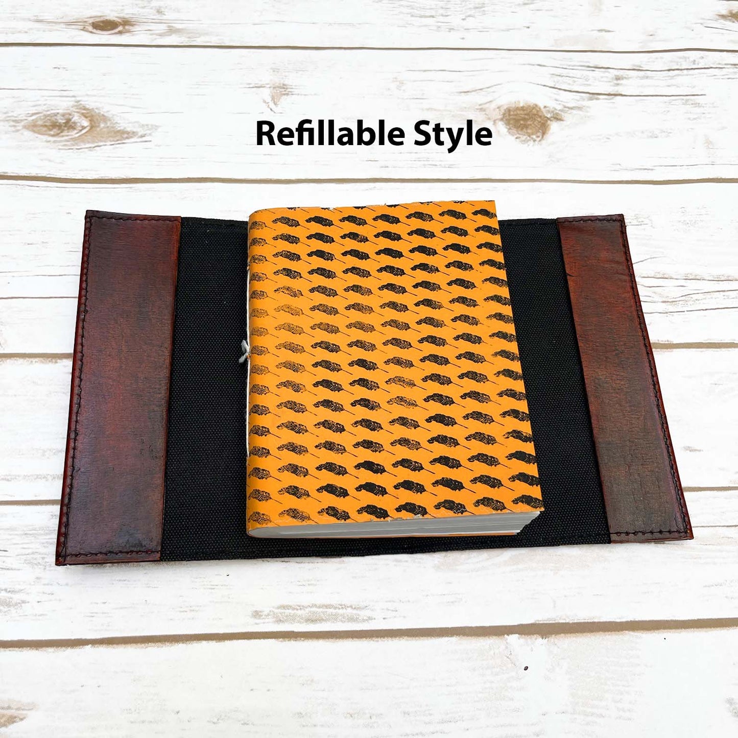 Soothi leather journal with “Trust the Wait. Embrace the Uncertainty.” engraving – a mindful, inspirational notebook for journaling, reflection, and personal growth