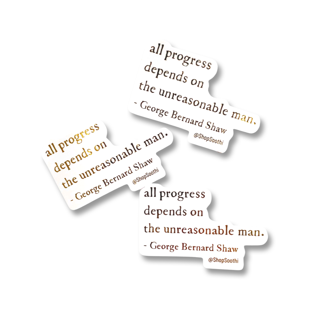 George Bernard Shaw Quote - Sticker