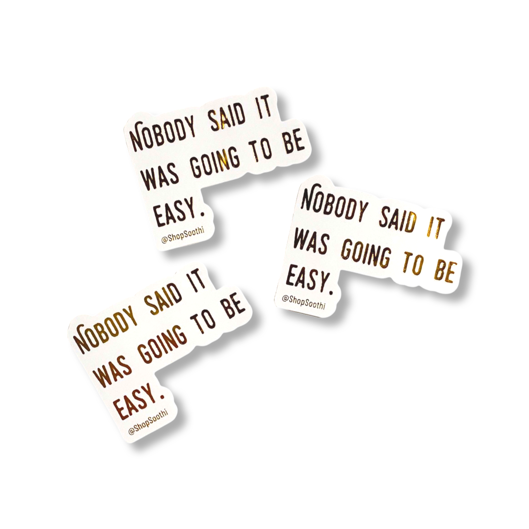Nobody Said It Was Going To Be Easy - Sticker