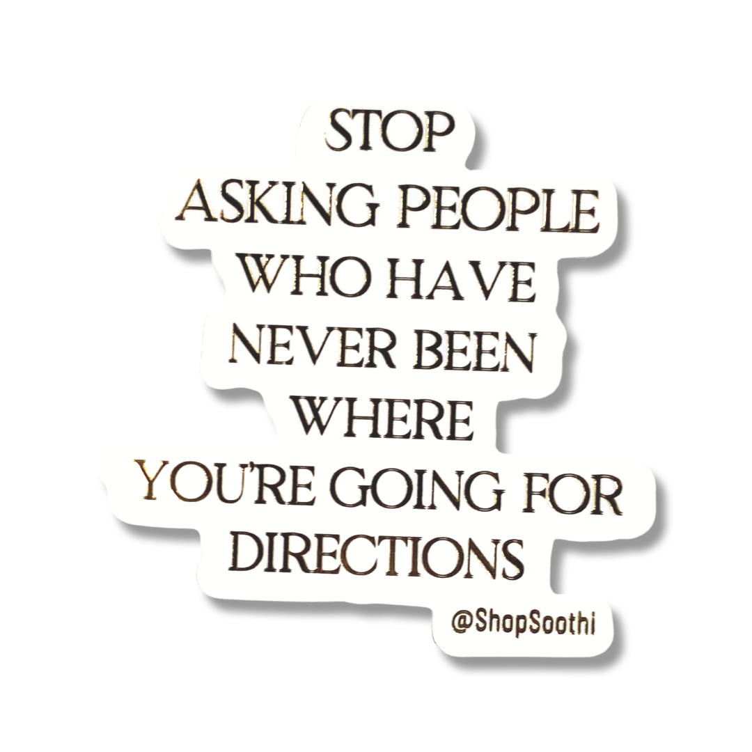 For Directions - Sticker