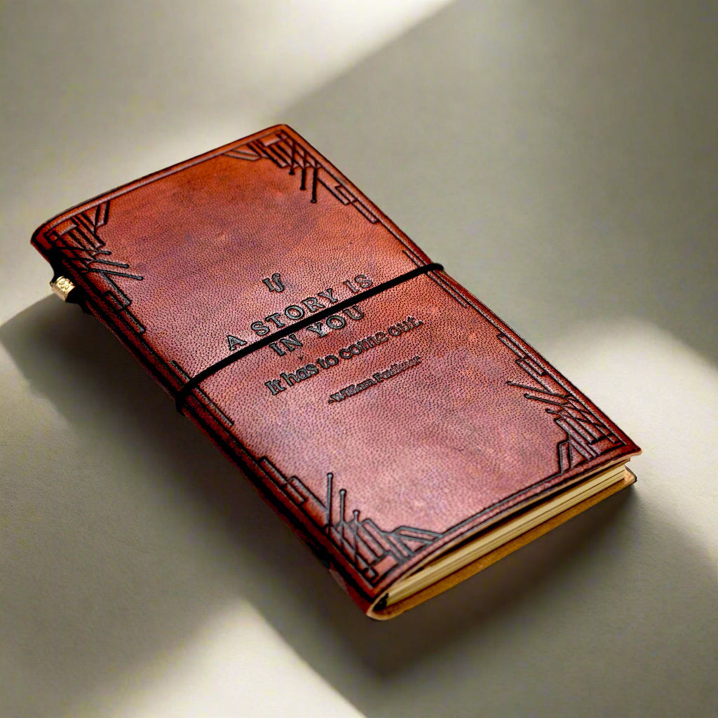 Travel-size leather journal – compact, lightweight, and perfect for on-the-go writing, sketching, and capturing moments wherever you roam