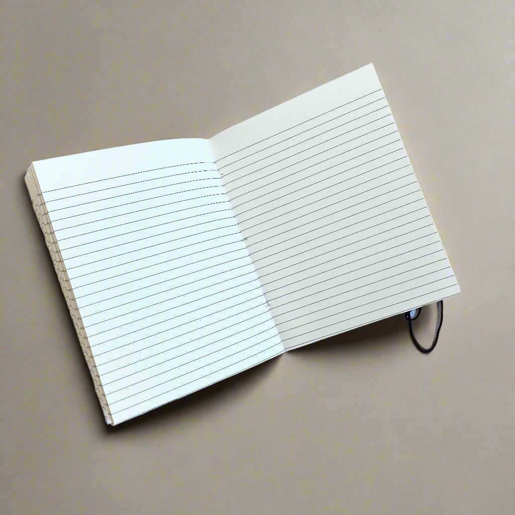 Personalized leather journal – custom front design for names, initials, or meaningful quotes