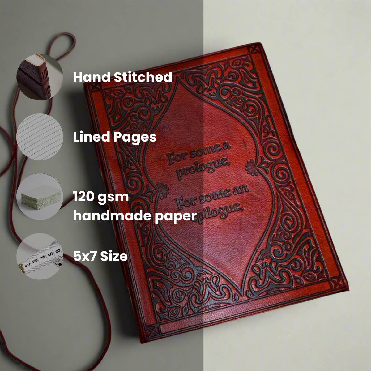 Prologue Epilogue Leather Journal