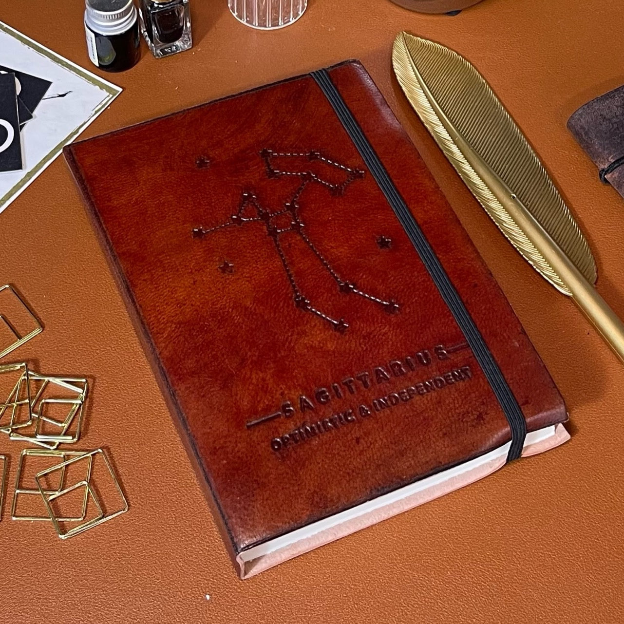Astrology Zodiac Handmade Leather Journal