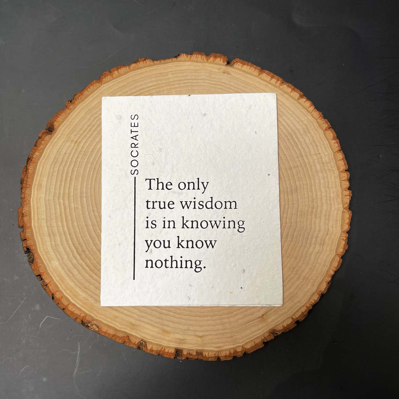 Socrates, True Wisdom