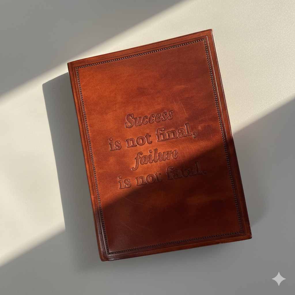Success And Failure Leather Journal