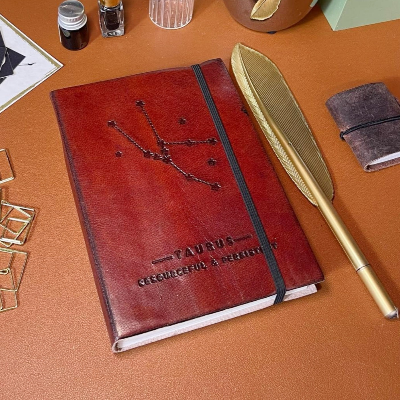 Astrology Zodiac Handmade Leather Journal
