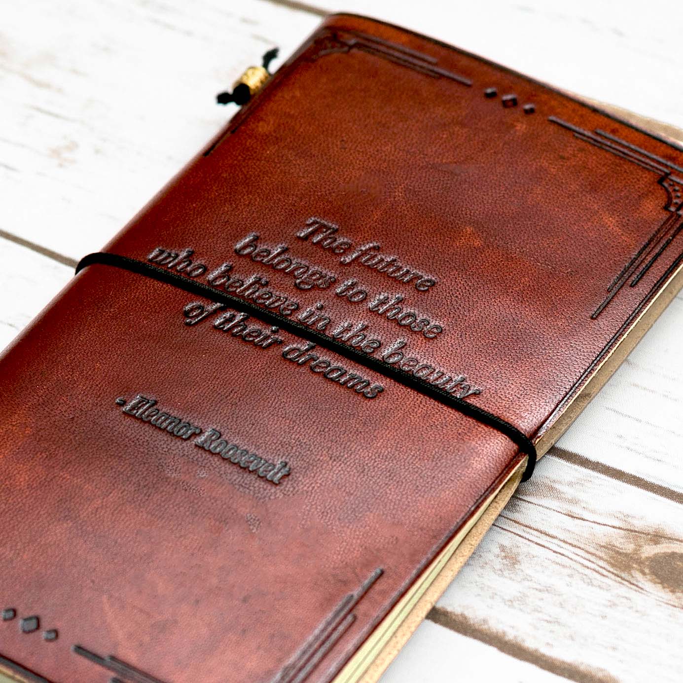 The Future Belongs - Eleanor Roosevelt Quote Traveler’s Notebook