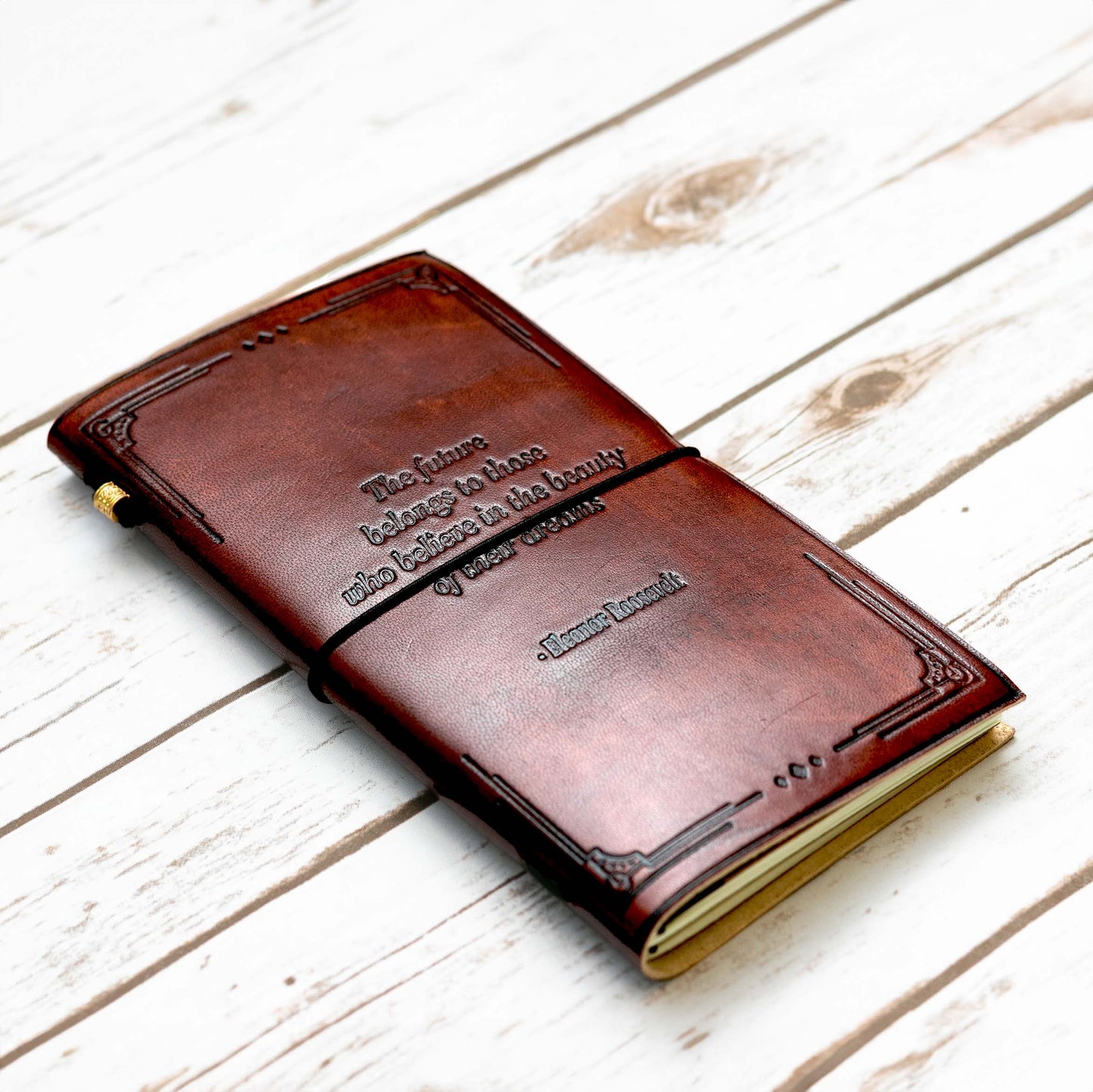 The Future Belongs - Eleanor Roosevelt Quote Traveler’s Notebook