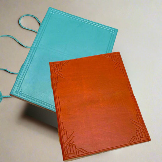 Plain Cover Leather Journal with Lined Pages