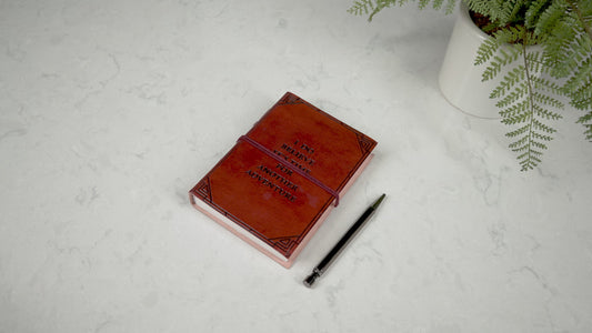 Another Adventure Quote Leather Journal