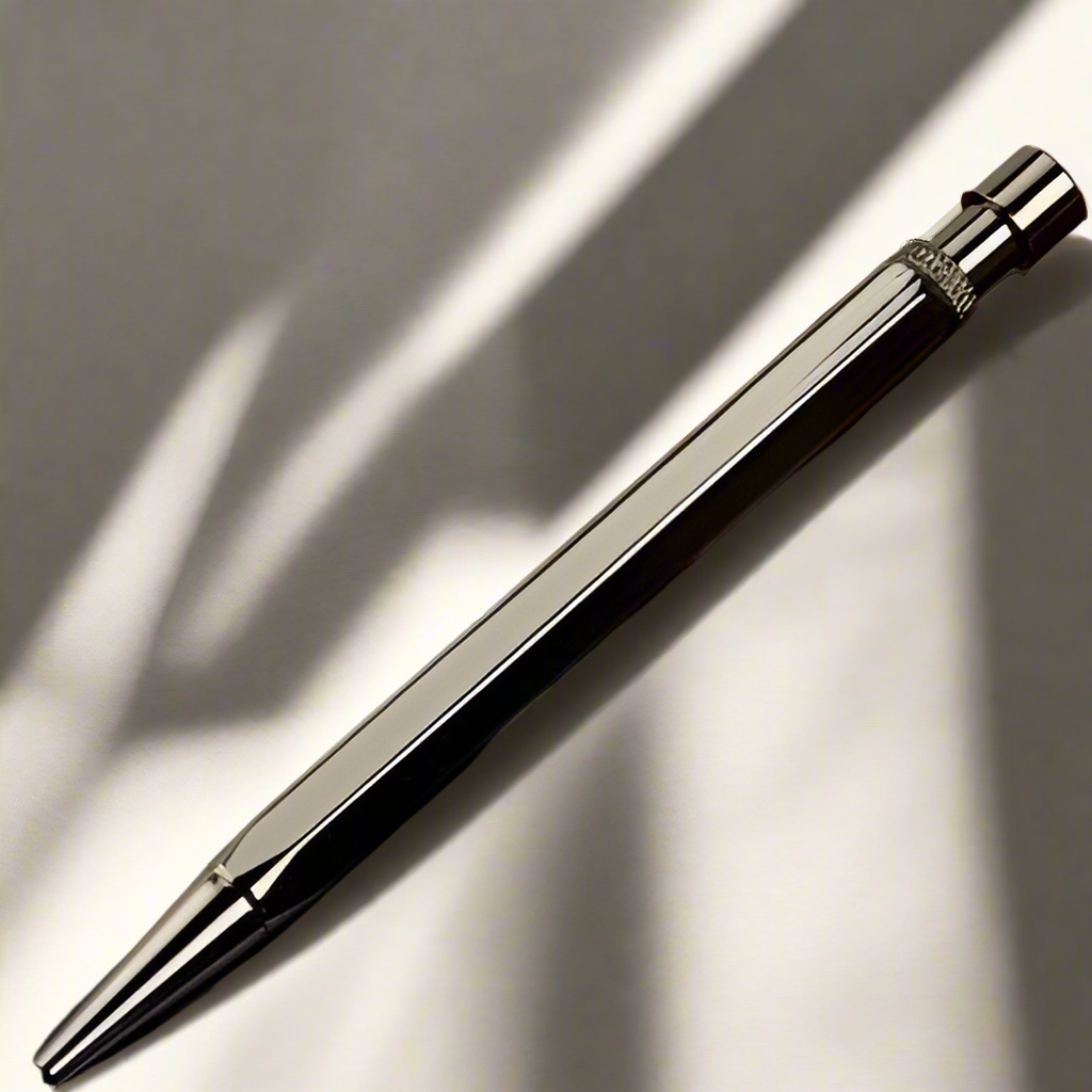 Soothi elegant retractable brass pen – metallic gold and silver for a refined writing experience