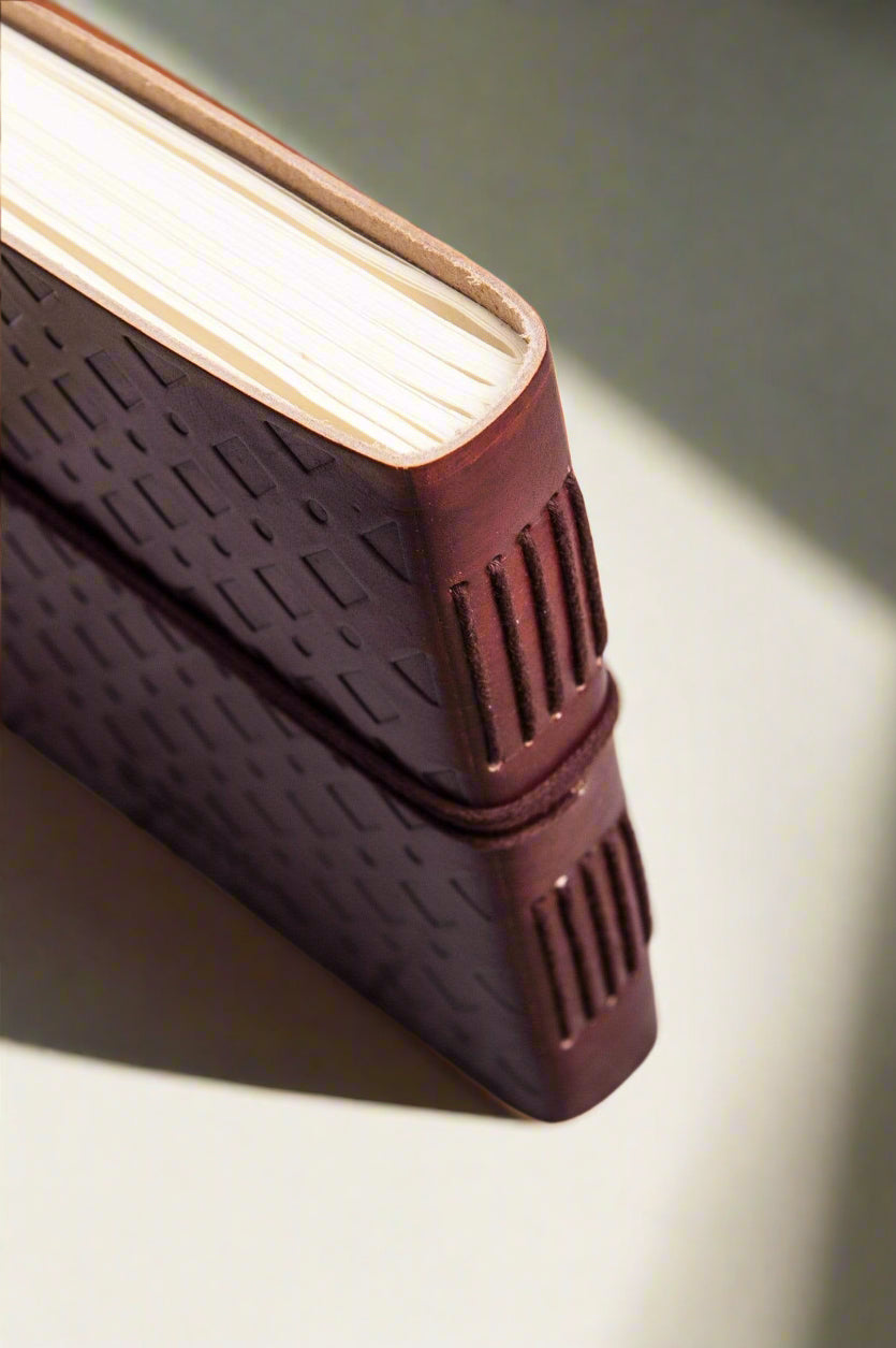 Directions Square Handmade Leather Journal - Leather Journals By Soothi