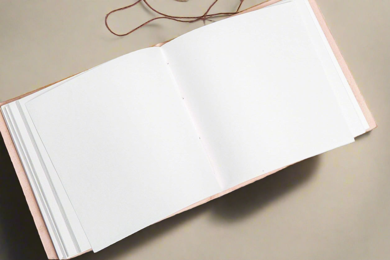 Directions Square Handmade Leather Journal - Leather Journals By Soothi