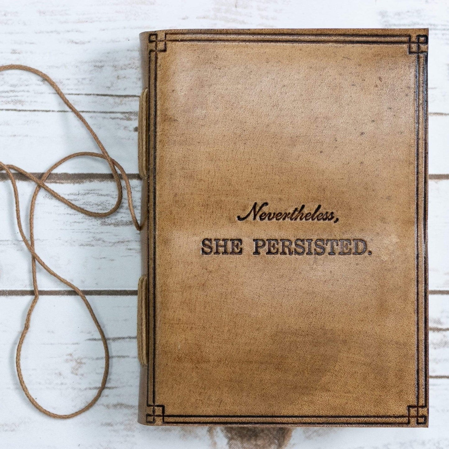 Soothi leather journal with motivational quote embossing – meaningful gift for women, mother, sister, writers and graduates