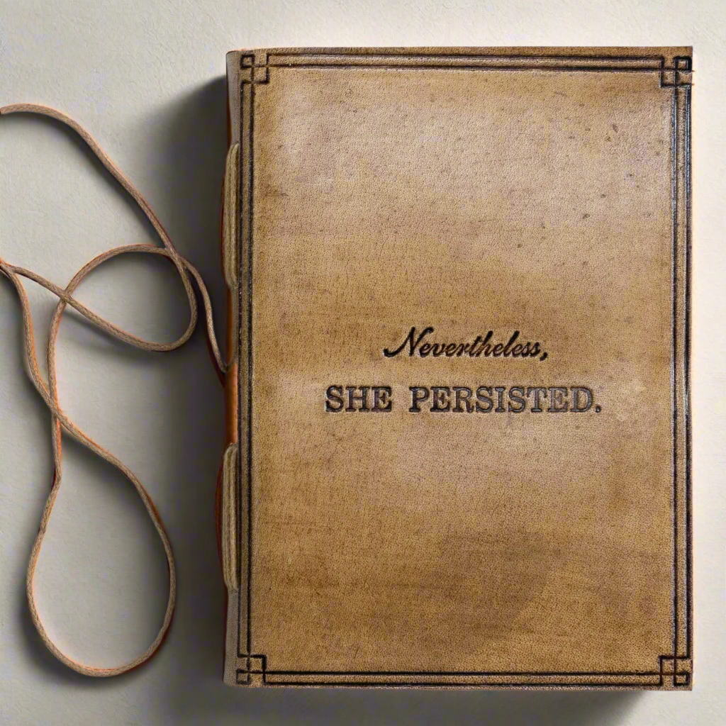 Soothi leather journal with motivational quote embossing – meaningful gift for women, mother, sister, writers and graduates