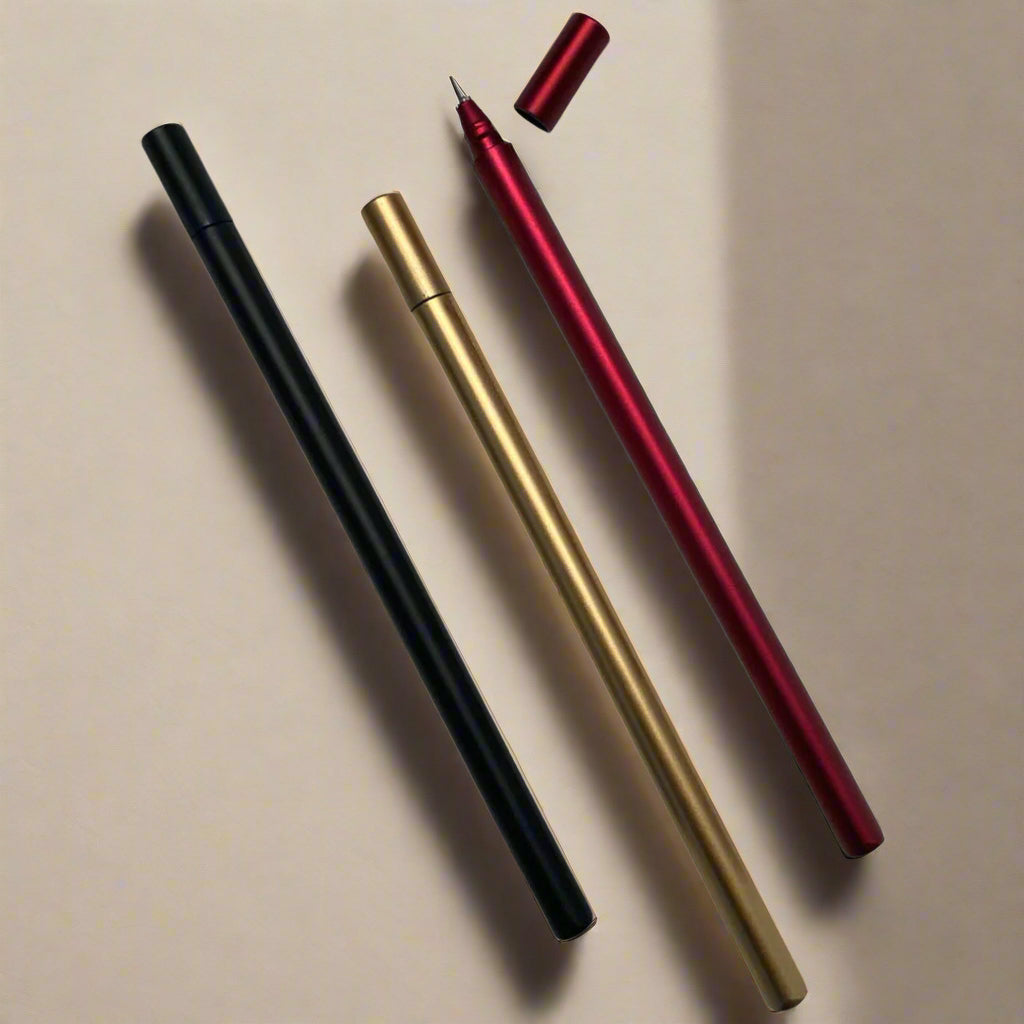 Sophisticated rollerball pen – perfect balance of form and function in a sleek metallic palette