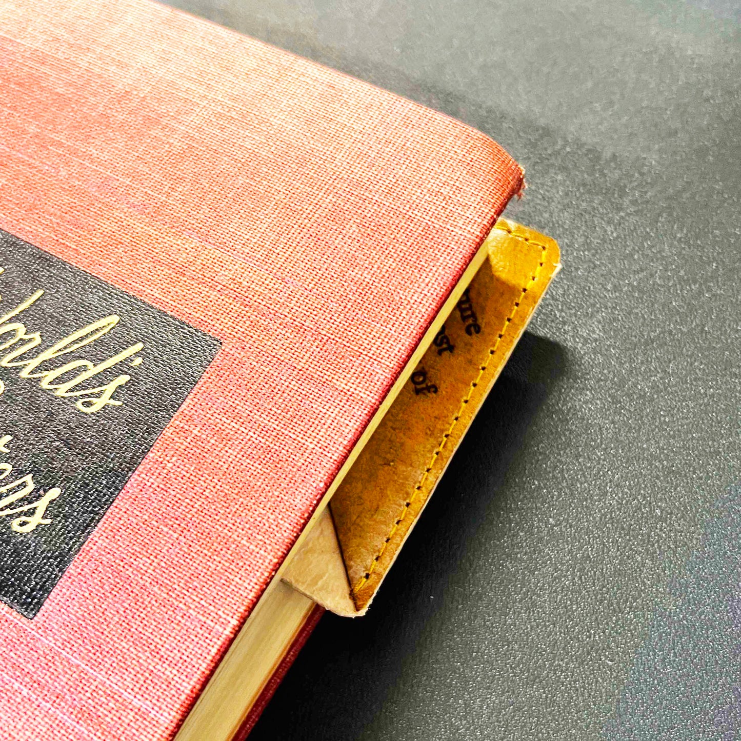 Rustic leather bookmark with quote design – perfect companion for journals, novels, and gifting