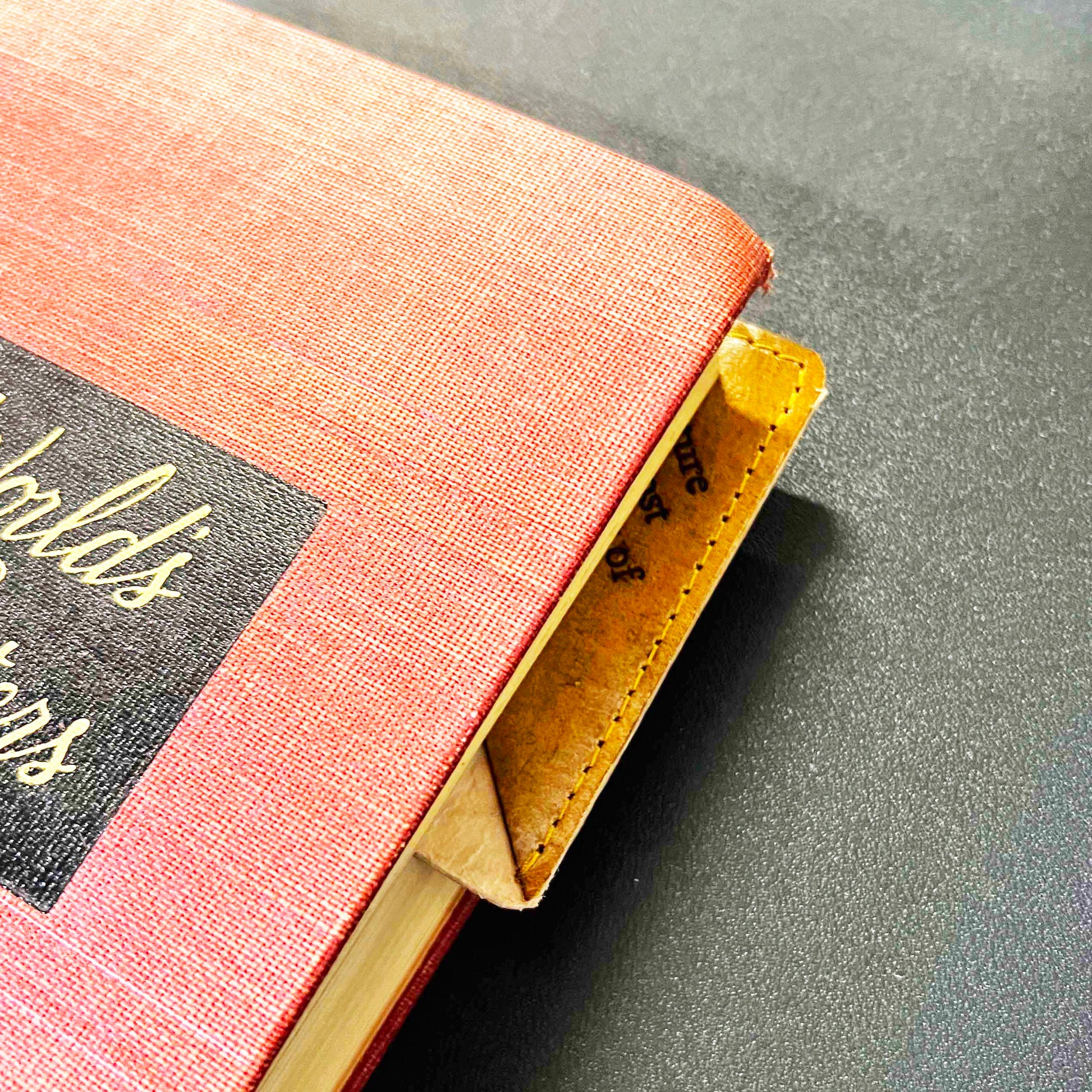 Rustic leather bookmark with quote design – perfect companion for journals, novels, and gifting