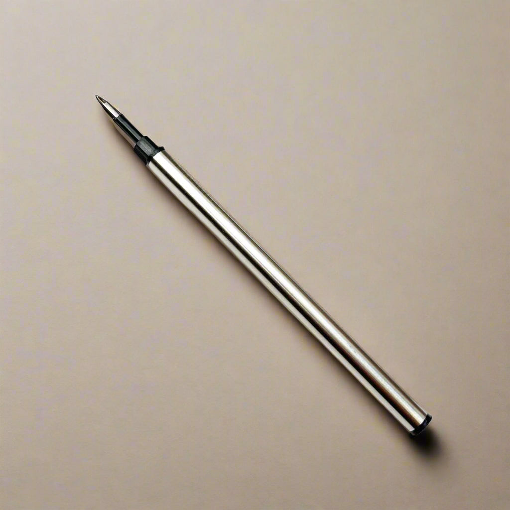 Handcrafted wood pen in oak and ebony with metallic gold accents – timeless elegance for refined writing