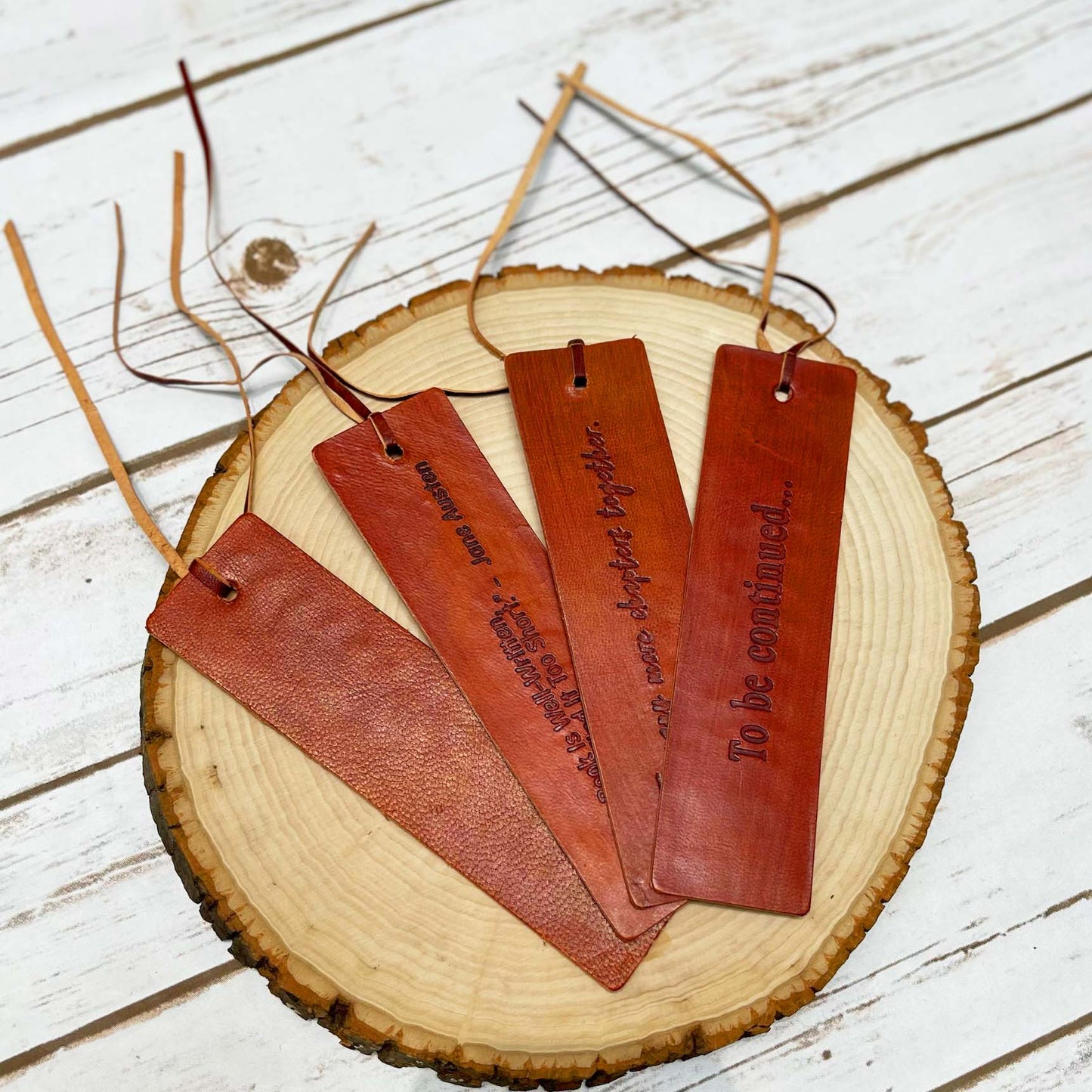 Soothi handcrafted leather bookmark with inspirational quote – timeless, durable, and perfect for thoughtful reading moments