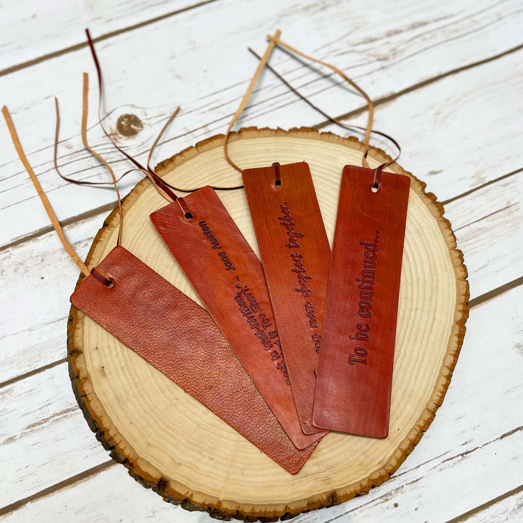 Soothi handcrafted leather bookmark with inspirational quote – timeless, durable, and perfect for thoughtful reading moments