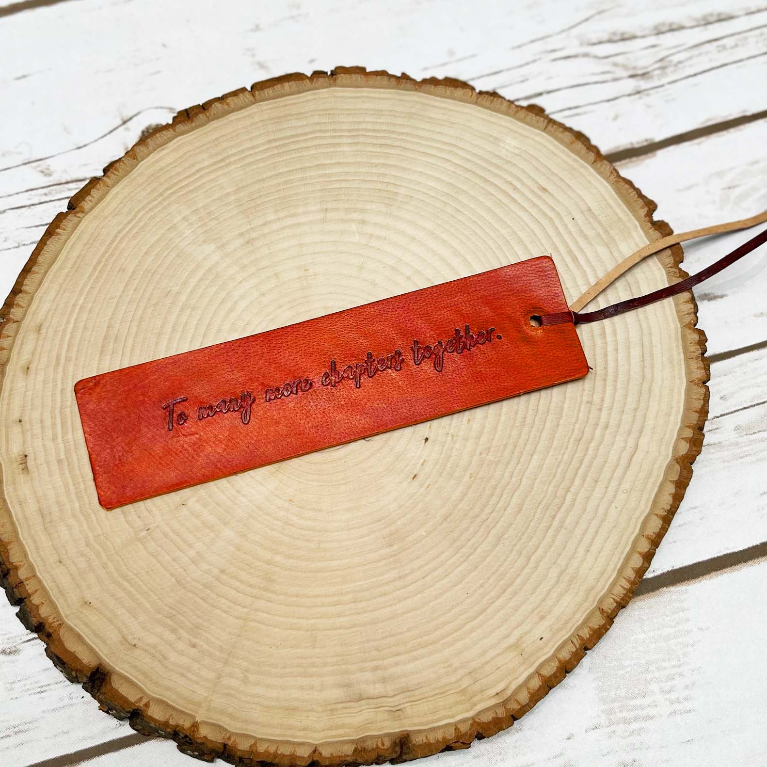 Soothi handcrafted leather bookmark with inspirational quote – timeless, durable, and perfect for thoughtful reading moments