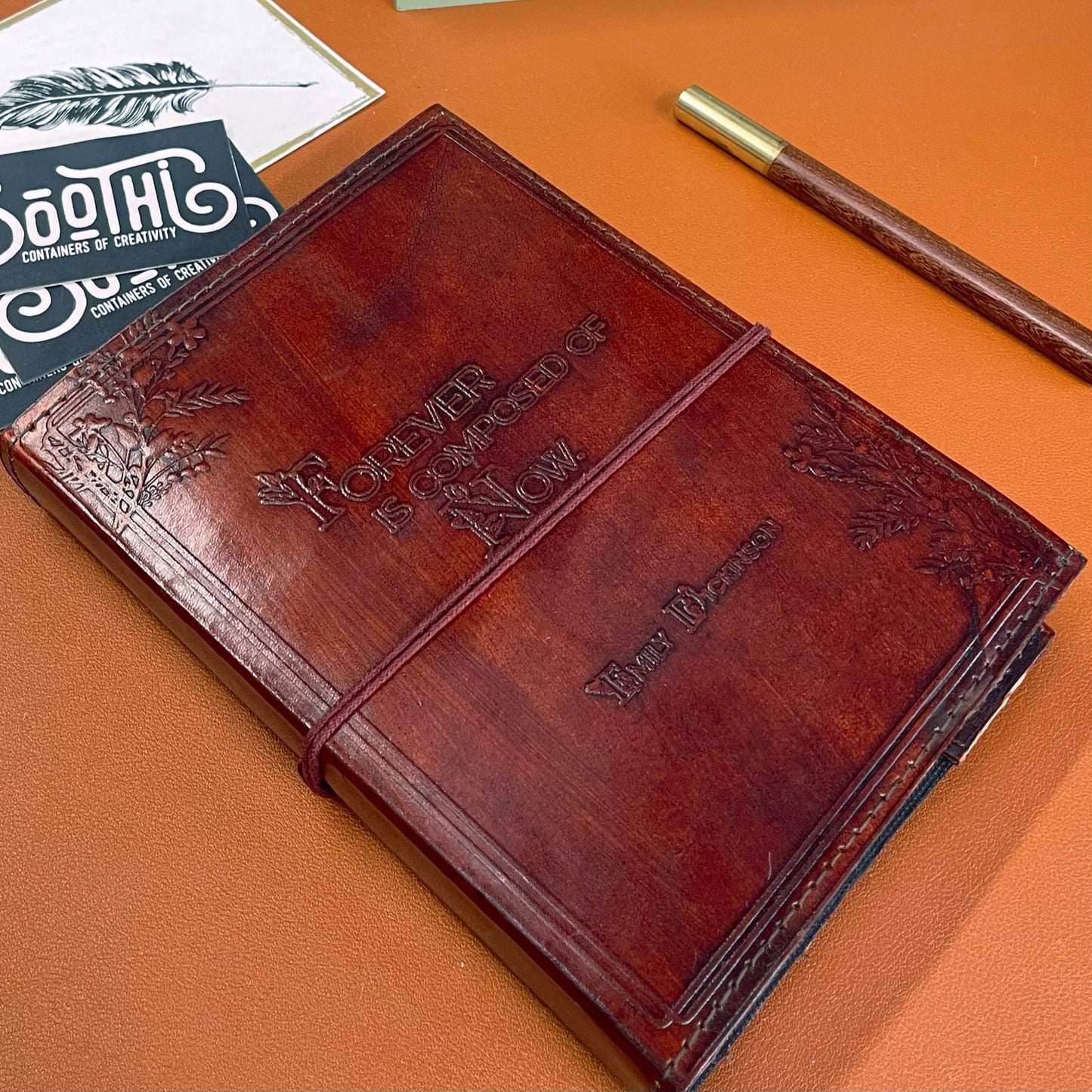 Emily Dickinson Refillable Leather Journal