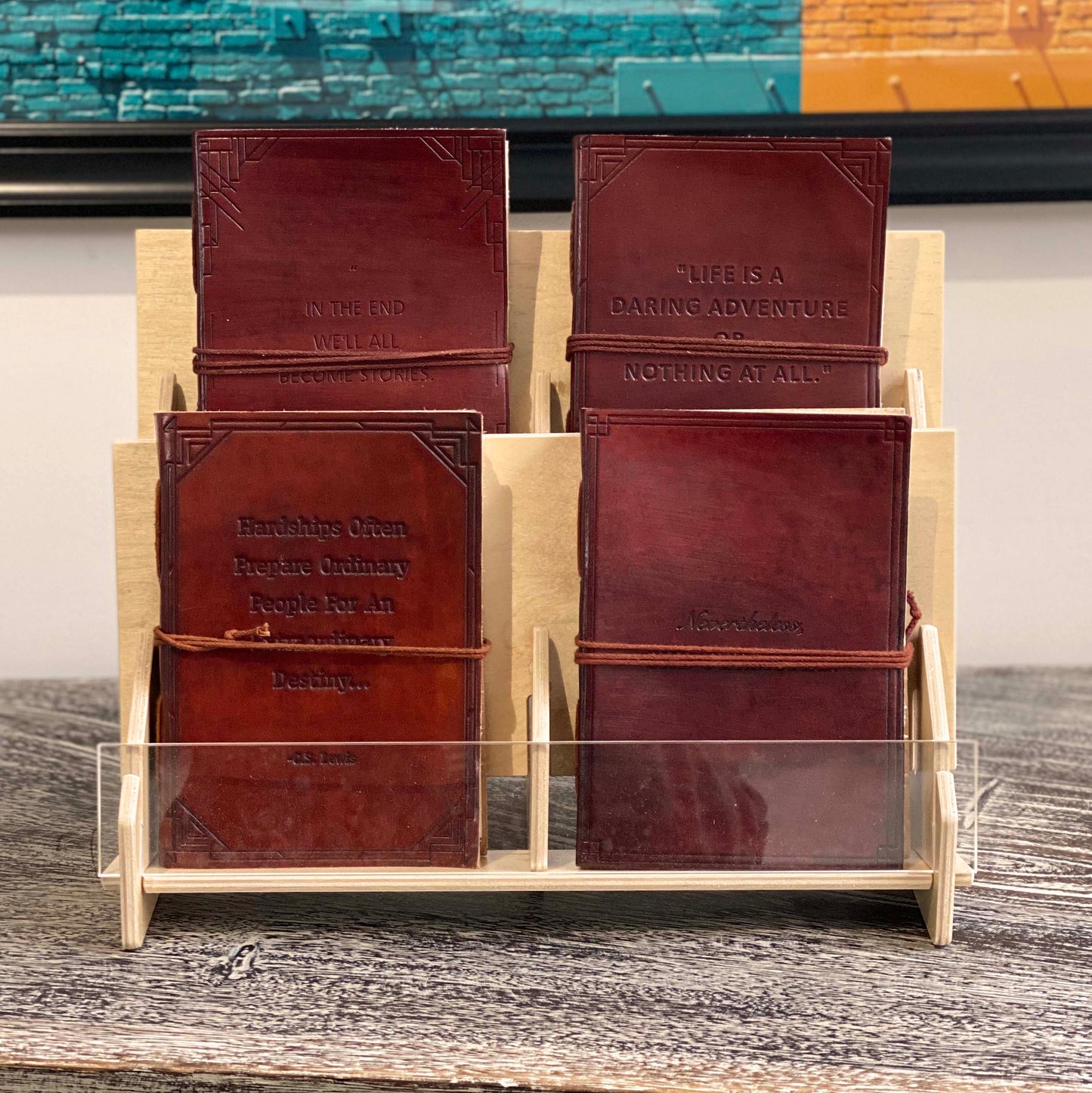 4 Journal Starter Collection + Display