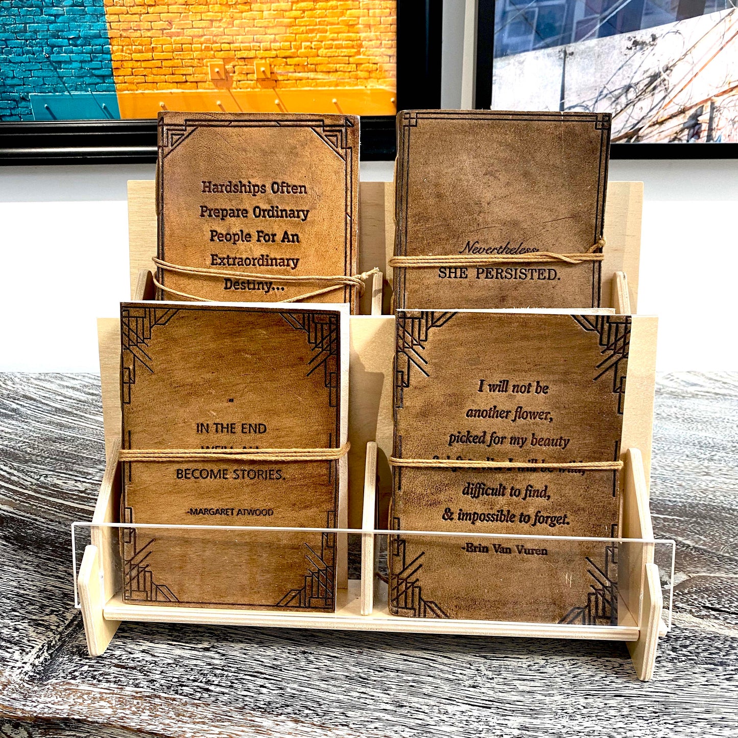 4 Journal Starter Collection + Display