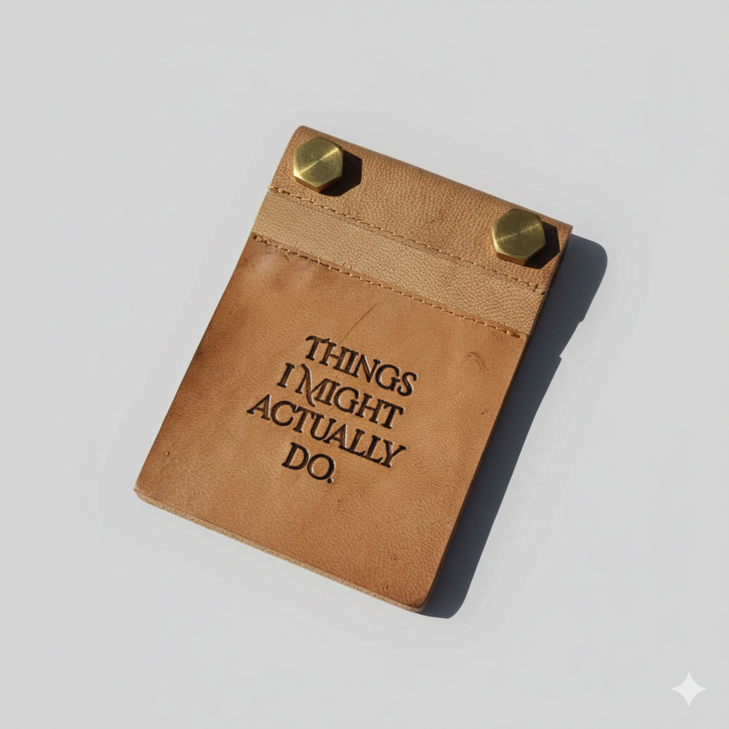 Eco-Friendly Refillable Leather Notepads