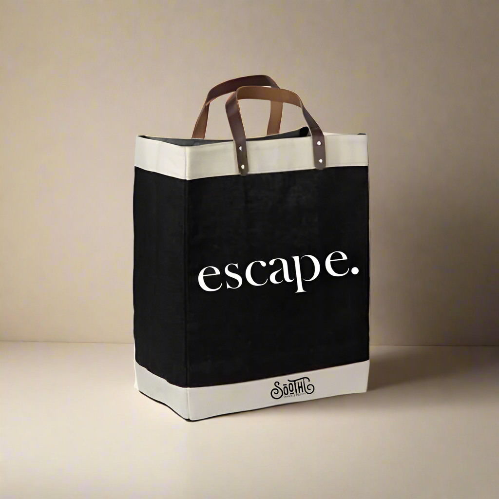 Inspirational Quote Jute Tote Bags - Stylish & Sustainable Shopping Bags