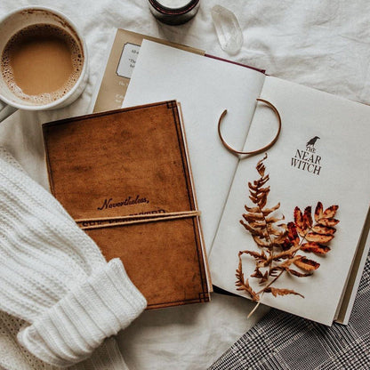 Soothi leather journal with motivational quote embossing – meaningful gift for women, mother, sister, writers and graduates