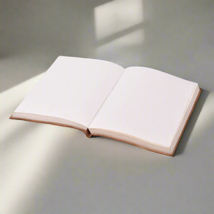 Unique Marbled Leather Journal - Handcrafted 5x7 with Tree-Free Paper