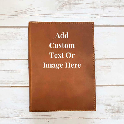 CUSTOM Printed Handmade Leather Journal
