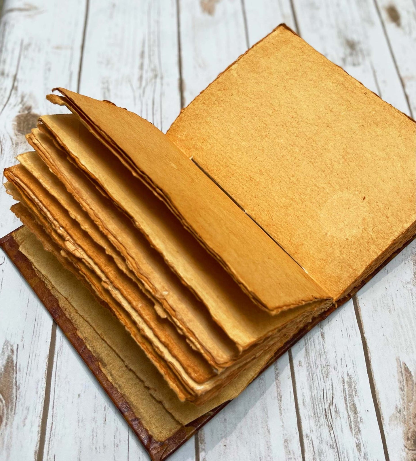 "Wisdom Keeper" Upcycled Leather Handmade Journal with Recycled Paper