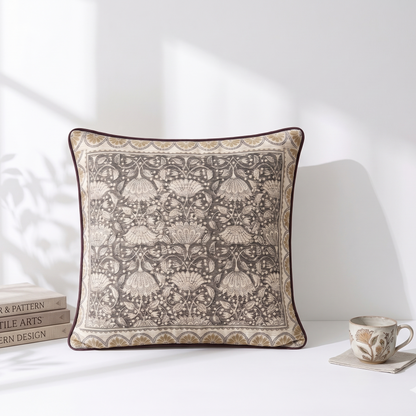 Artisan Accent Pillow Cover - Decorative Cotton Cushion  Cover (20x20) for Office Chair