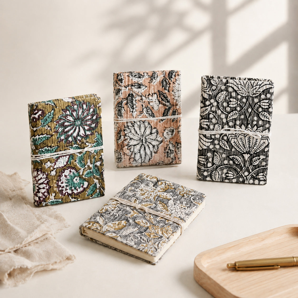 Signature Artisan Notebook Set - Twin Hardcover Journals & Writing Stationery Set